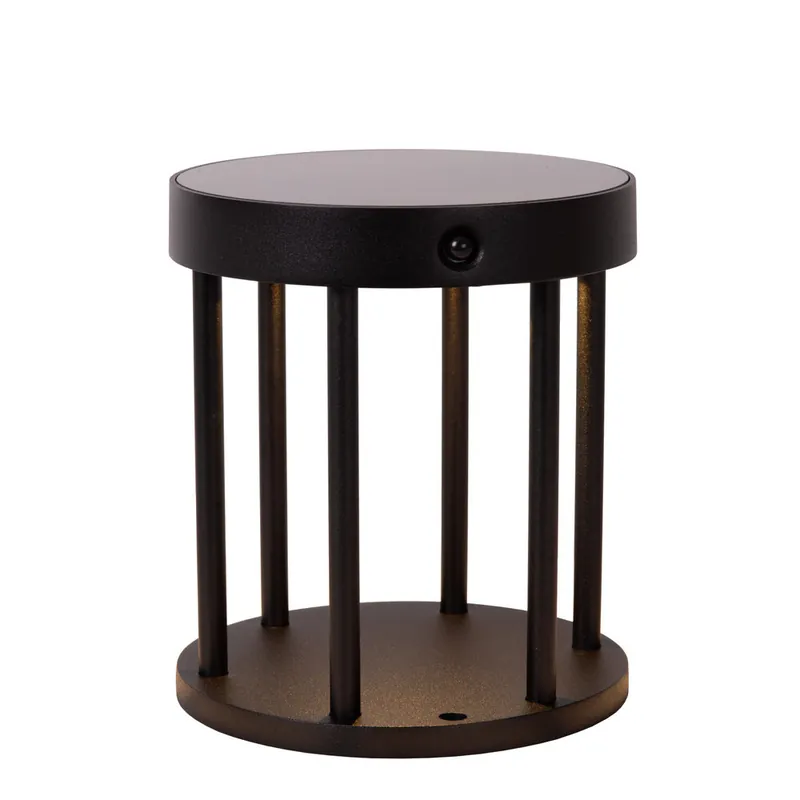 Aanbieding Lucide JACKSON - Sokkellamp - Zonne-energie - Ø 16 cm - LED Dimb. - 1x2W 3000K - IP54 - Beweging & dag/nacht sensor - Zwart