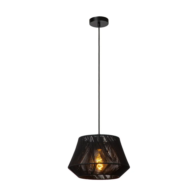 Shop Nu Lucide JESSICA - Hanglamp - Ø 30 cm - 1xE27 - Zwart