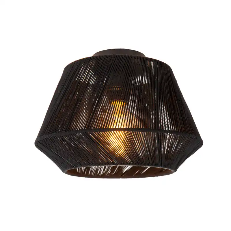 Lucide JESSICA - Plafonnière - Ø 30 cm - 1xE27 - Zwart Merkproduct
