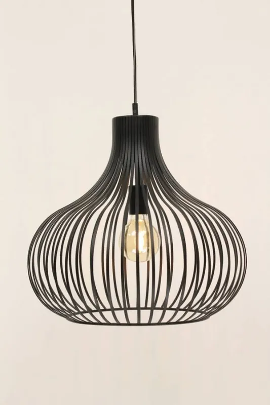 Laatste Versie Sierlijke hanglamp GABRI L zwart | Ø 48 cm