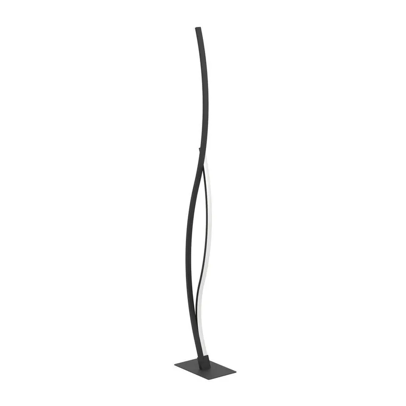 EGLO Grisolia Staande lamp - LED - Kunststof - Zwart/Wit Rechtstreeks Van De Fabrikant