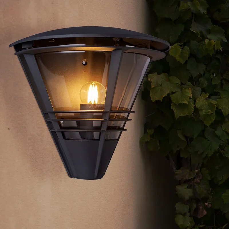 Wandlamp voor buiten, aluminium, antraciet, H 25 cm Beperkte Voorraad