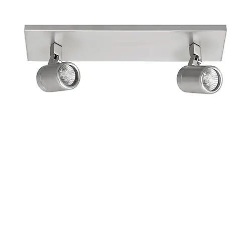 Lage Prijs Plafondspot Rain 2L balk nikkel IP44