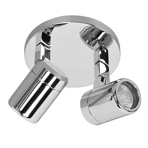 Hete Deal Plafondspot Rain 2l rond chroom IP44