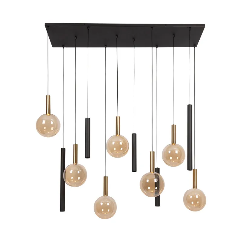 Lucide JOSIANE - Hanglamp - 7xG9 - Zwart | Vibes Direct Beschikbaar