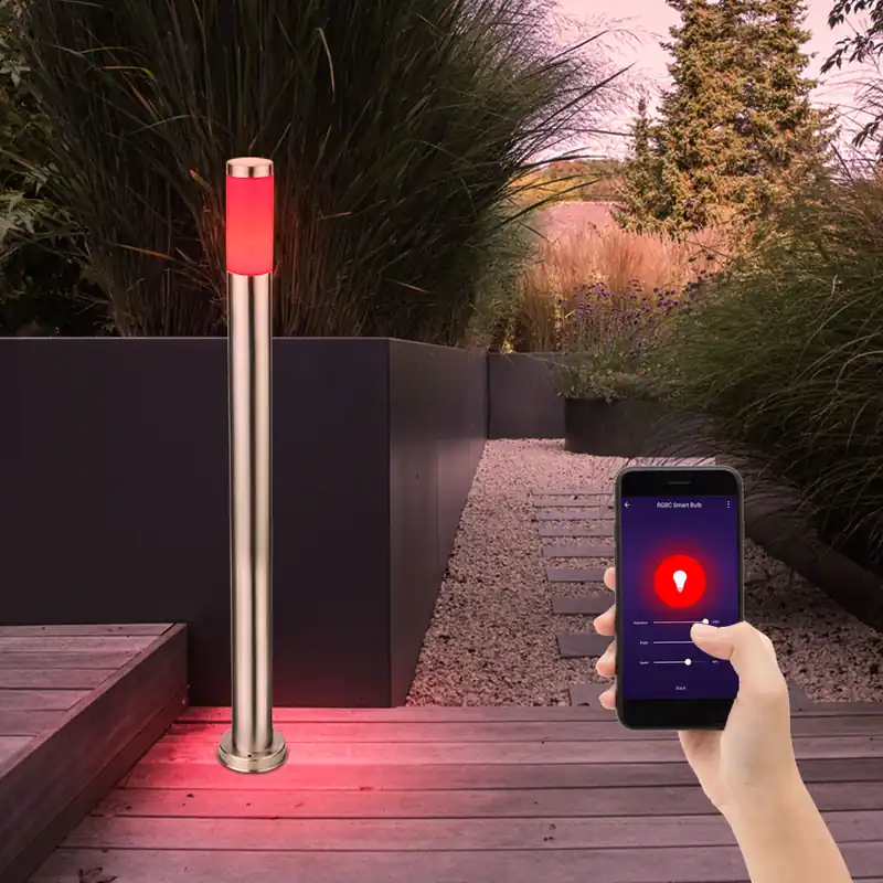 Koopje RGB LED-vloerlamp voor buiten met app- en stembediening