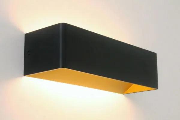 Hoogwaardige wandlamp BRIDGE LED dimbaar | Zwart / goud 30 cm Shop Nu