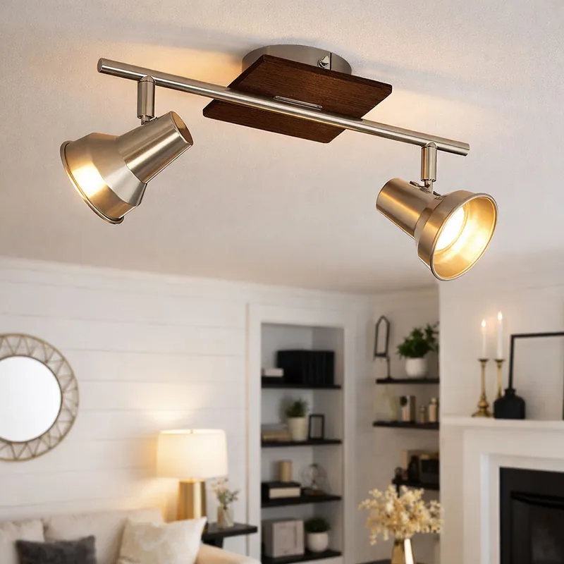 LED plafondlamp, metaal, zwart, beweegbaar, L 41 cm Rechtstreeks Van De Fabrikant