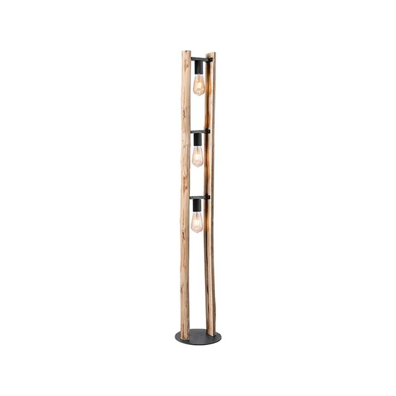 Actieprijs LABEL51 - Vloerlamp Woody - Beige - 25x25x150cm