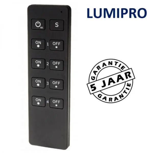 MODILED afstandsbediening voor LumiPro LED-strip | 4 zones Op = Op