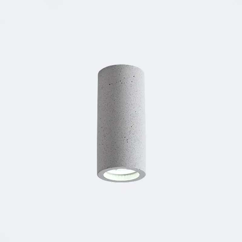 Favoriet Cement Cilinder LED Plafondlamp - Minimalistisch Design