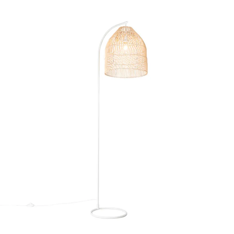 Qazqa vloerlamp sam wit e27 Gecertificeerd