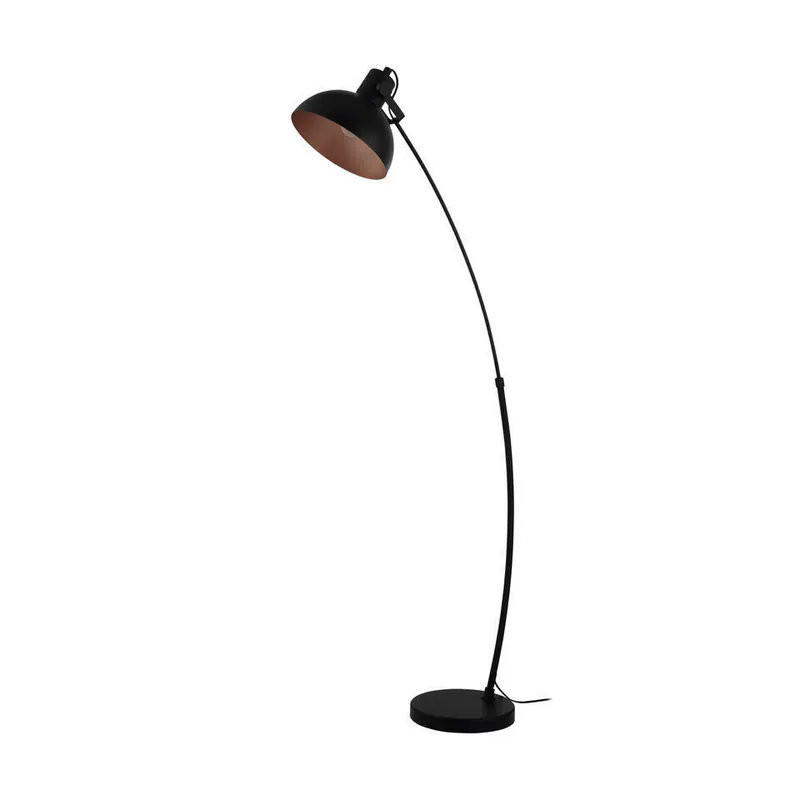 Alleen Vandaag EGLO Jaafra Vloerlamp - E27 - 158 cm - Zwart/Koper