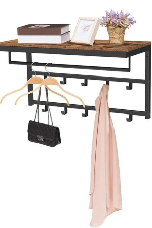 Bestseller Ylumen Kapstok Wesly B 80 cm H 42 cm bruin zwart
