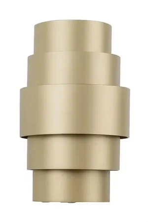 Actieprijs Artdelight Wandlamp Rolls - 2 lichts - champagne - 13x22 cm