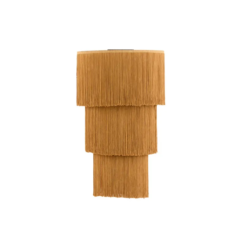 Retro wandlamp Malaika in cognac bruin Finale Uitverkoop