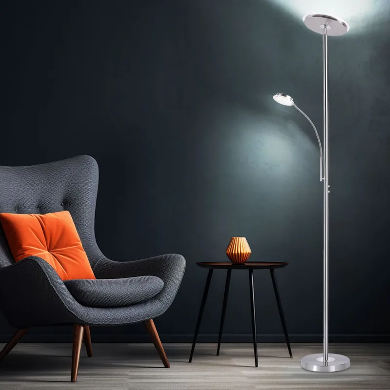Nieuw LED plafondlamp met flexibele leeslamparm en touchdimmer
