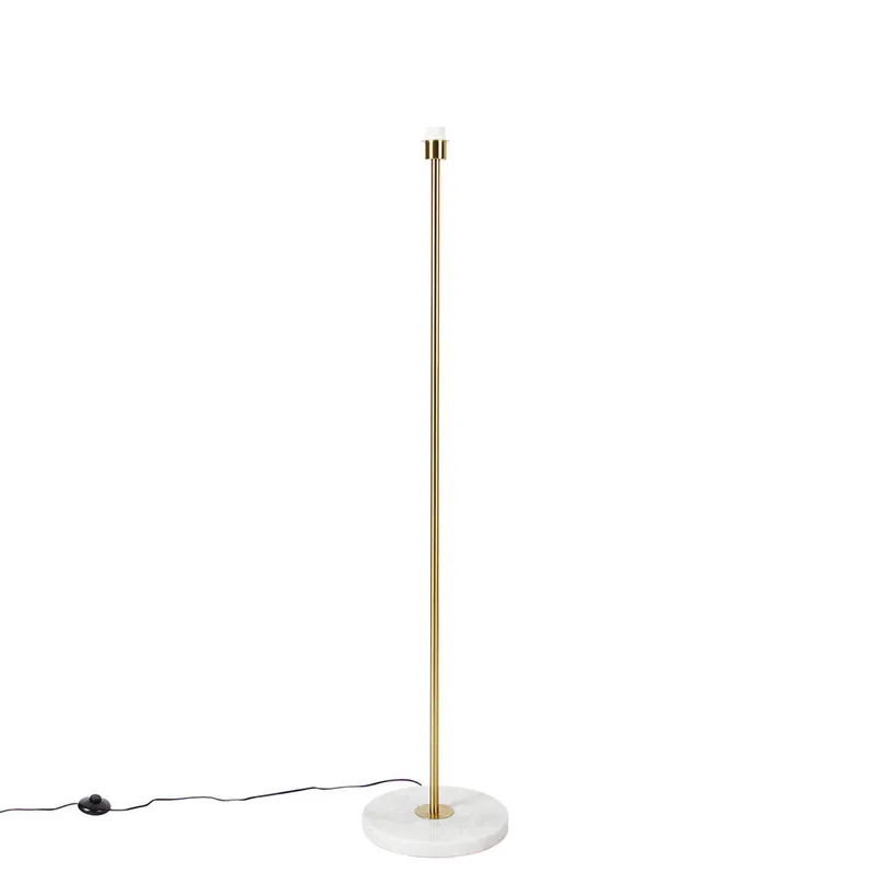 Qazqa vloerlamp kaso goudkleurig e27 Weekendaanbieding