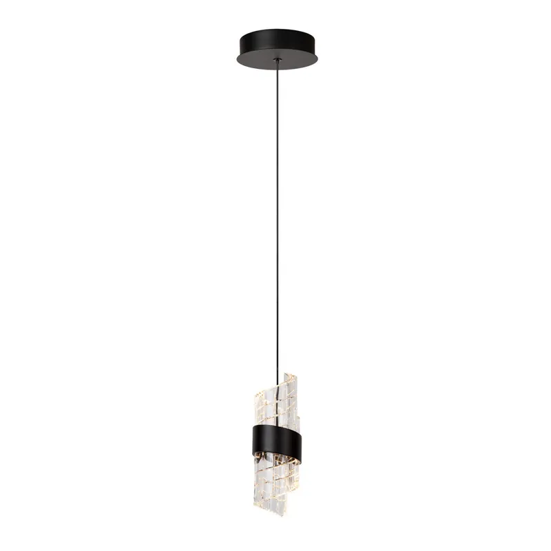 Lucide KLIGANDE - Hanglamp - Ø 13 cm - LED - 1x9W 2700K - Zwart Betaalbaar