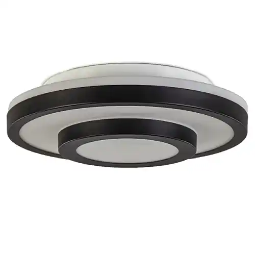 Plafonnière Master 435 zwart/glas IP44 Uitverkoop