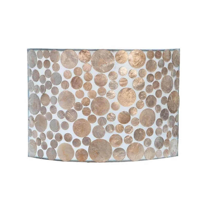 Koopje Romantische Schelpen wandlamp coin beige