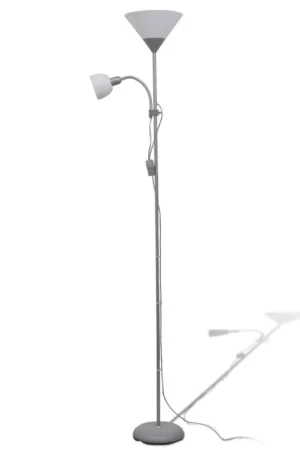 Favoriet vidaXL - Staande Lamp - Grijs - Staal