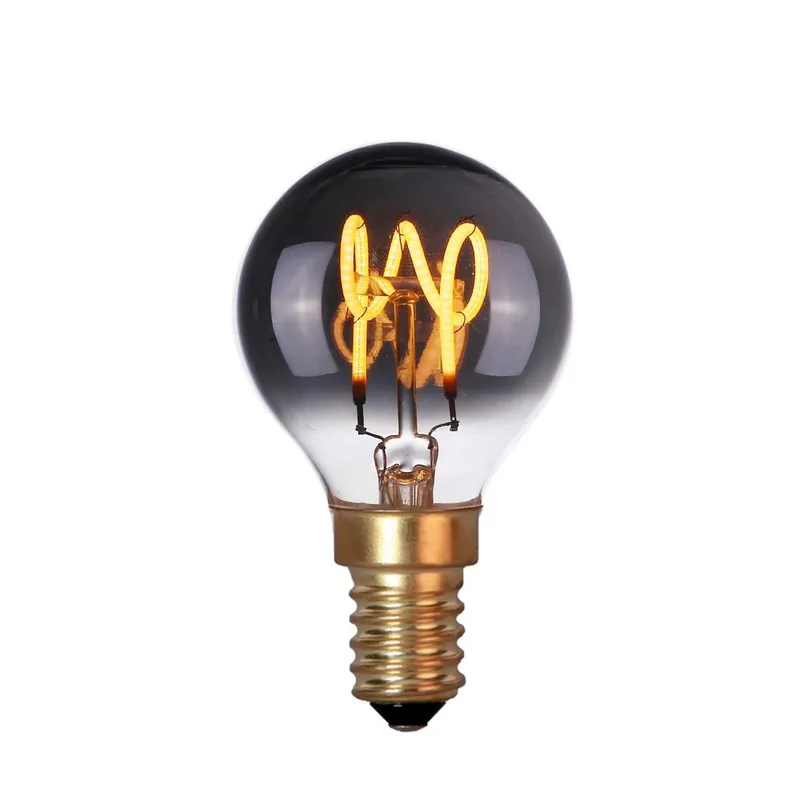Highlight Lamp LED E14 kogel 4W 60 LM 2200K Dimbaar rook Betrouwbaar