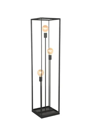 Beperkt Aanbod LABEL51 - Vloerlamp Tetto - Zwart - 30x30x135cm
