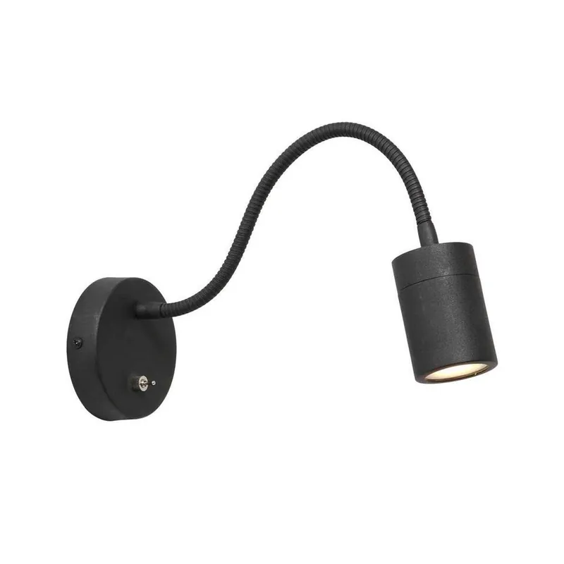 Mexlite Wandlamp Upround - zwart - 25x30 cm Nieuw