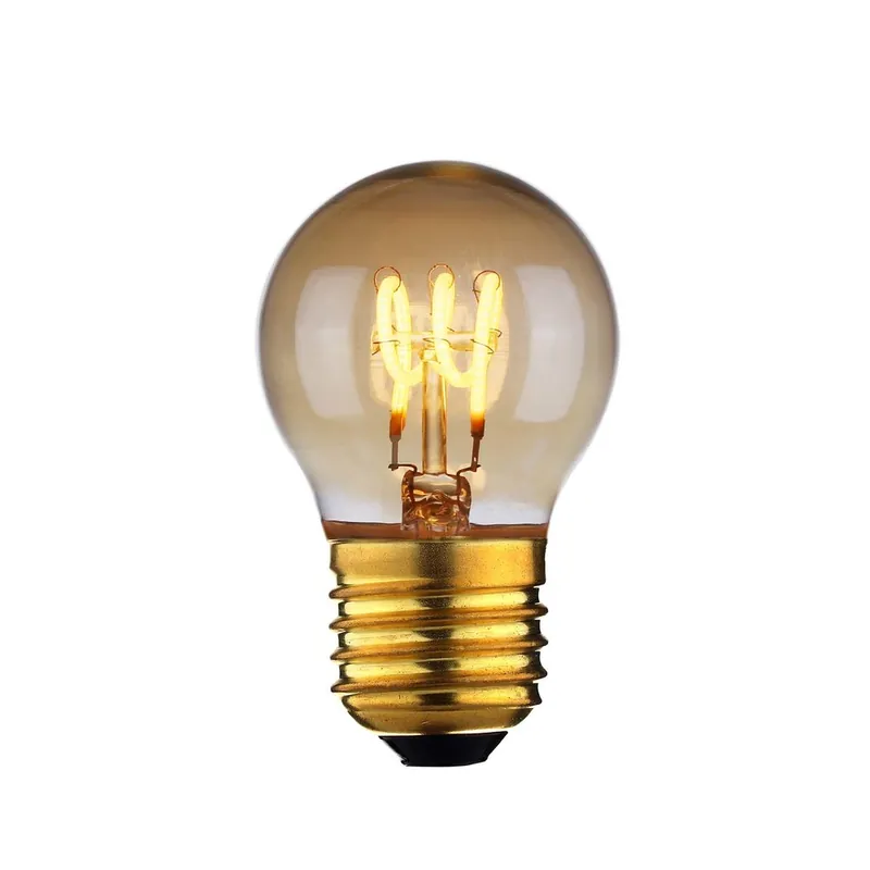 Highlight Lamp LED E27 kogel 4W 120 LM 2200K Dimbaar amber Nieuw