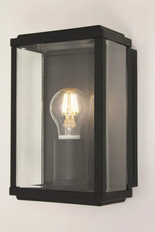 Aanbieding Strakke buitenlamp wandlamp HILTON | zwart