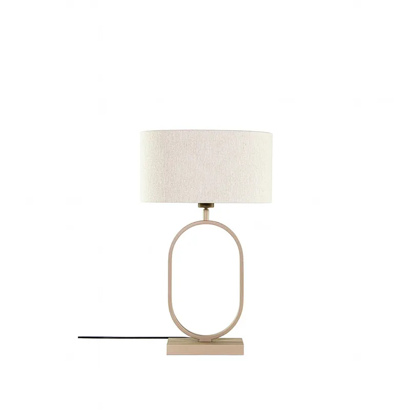 Scandi Verona tafellamp met kap in zand beige Goedkoop