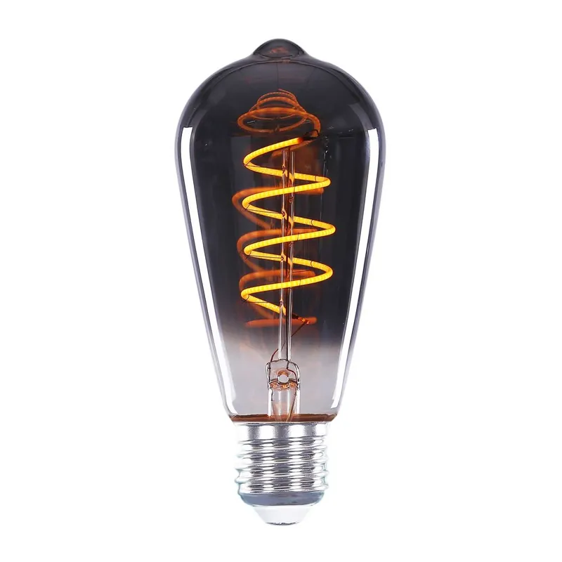 Weekendaanbieding Highlight Lamp LED ST64 9W 350LM 2200K Dimbaar Rook