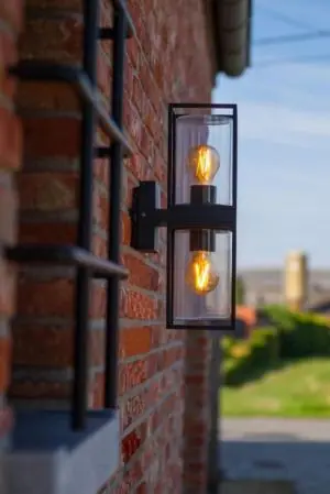 Koop Vandaag Moderne buitenlamp FLAIR up en down IP44 | Zwart