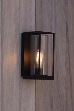 Bestel Nu Moderne buitenlamp FLAIR wand IP44 | Zwart