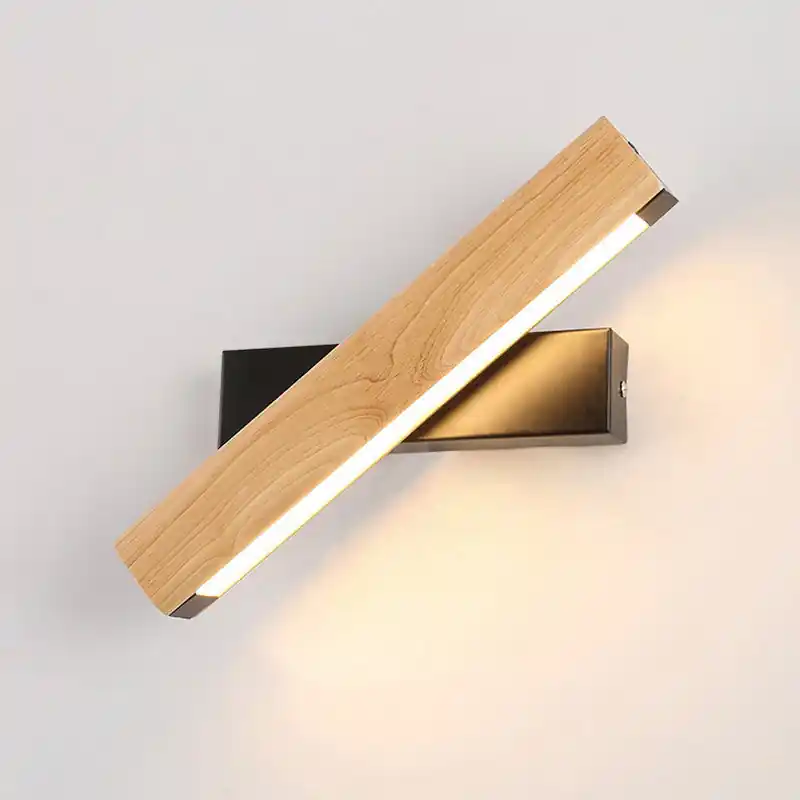 LinearLight - Moderne Houten Roteerbare LED Wandlamp voor Slaapkamer Speciale Aanbieding