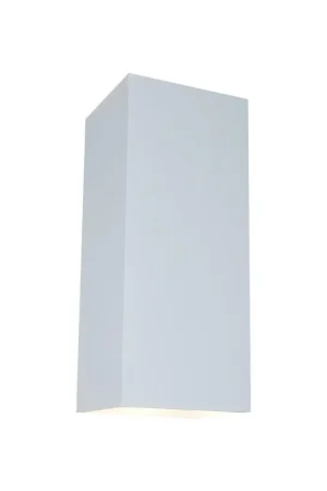Artdelight Wandlamp Dante - 2 lichts - wit - 9x24 cm Gecertificeerd