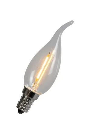 Betaalbaar Lamponline LED E14 tipkaars helder 1 Watt filament