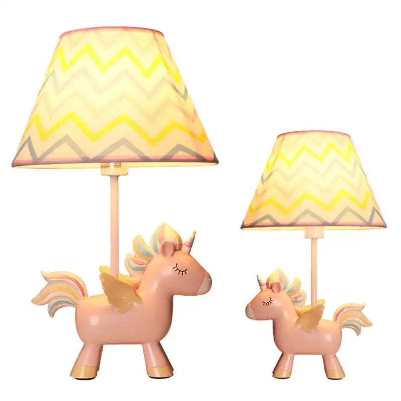 Exclusieve Aanbieding Eenhoorn Kinderkamer Tafellamp - Roze en Blauwe Cartoon Nachtlampje