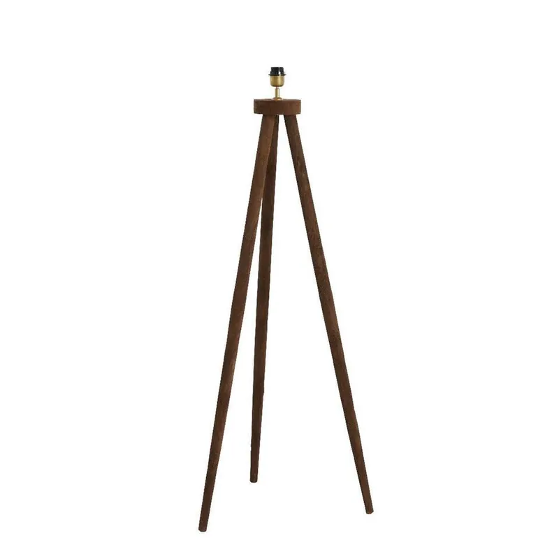 Express Levering Light & Living - Ilias vloerlamp driepoot 52x52x122 cm - hout mat