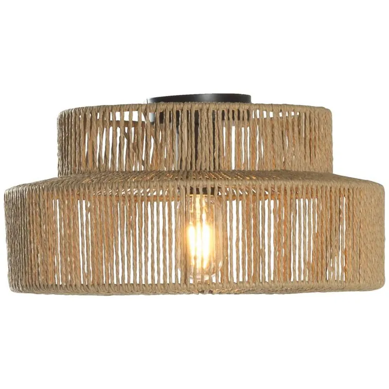 Meest Verkocht Plafonniere Willow - naturel papier - E27 - 18xØ35 cm