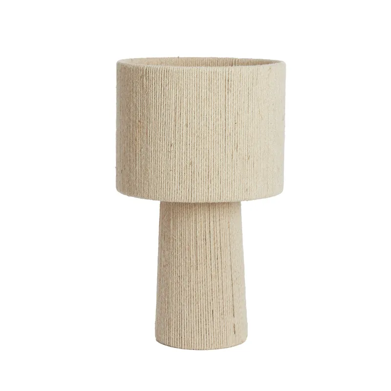 Speciale Aanbieding Stoffen tafellamp Pitino in creme kleur