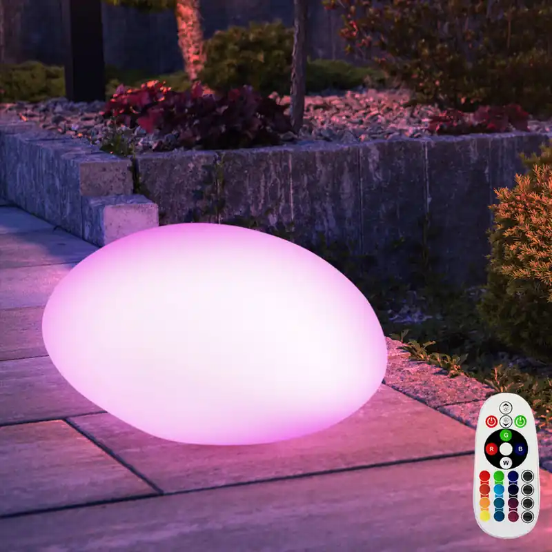RGB LED stenen designverlichting, dimbaar, afstandsbediening VT- 7802 Direct Verzonden