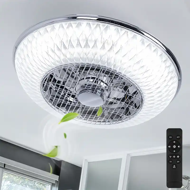 Flitsaanbieding LED plafondventilator, afstandsbediening, dimbaar, 3 snelheden, CCT, 55 cm, ROSARIO