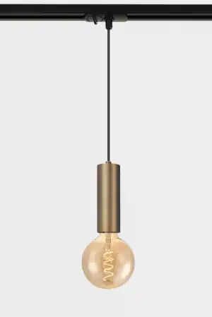 Uitverkoop Koker hanglamp CHALA E27 16 cm voor LUNA spanningsrail | Zwart / Brons