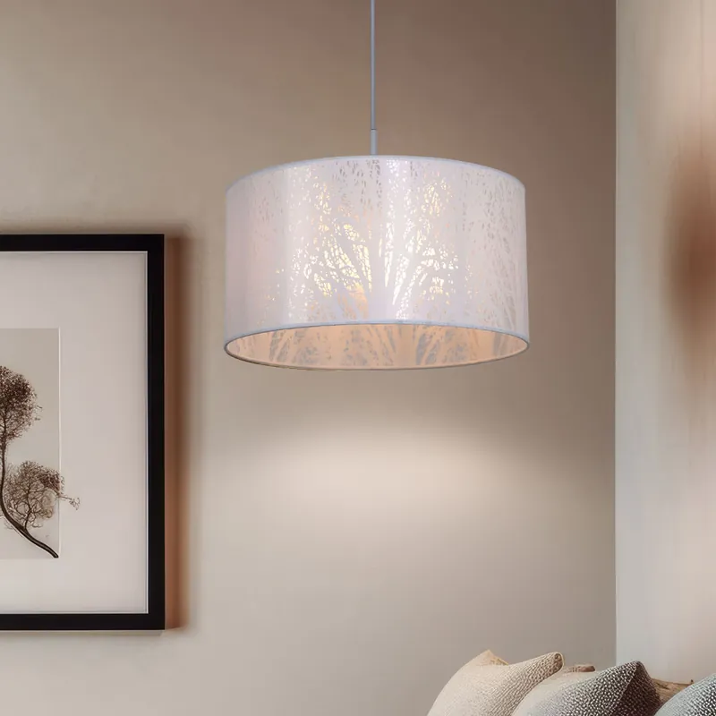 Hanglamp, boomdecor, wit, 38 cm, PINNI Laatste Versie