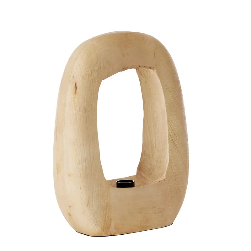 Tafellamp hout large – Naturel Gecertificeerd