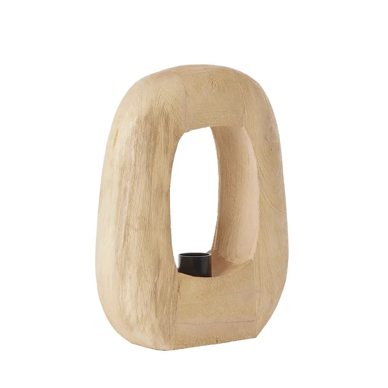 Tafellamp Kelafo klein hout naturel Aanbieding