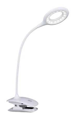LED-klemlamp, touchdimmer, verplaatsbaar, oplaadbare batterij, wit, H 49 cm Uitverkoop