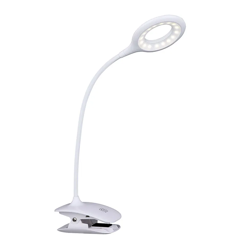 LED-klemlamp, touchdimmer, verplaatsbaar, oplaadbare batterij, wit, H 49 cm Uitverkoop